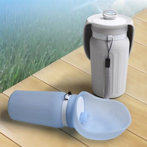 Nuevo Estilo de Taza Portátil de Silicona <span class=keywords><strong>para</strong></span> Perros - Uso en Exteriores, Tamaño Pequeño, Fuente <span class=keywords><strong>para</strong></span> Pasear Perros - Product Image 4