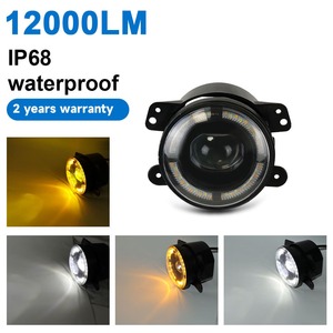 Luces de conducción antiniebla Led para coche de 4 pulgadas, luz de señal de giro amarilla, blanco, blanco, amarillo, Hi Lo DRL para Jeep WranglerJK <span class=keywords><strong>Grand</strong></span> <span class=keywords><strong>Cherokee</strong></span> - Product Image 2