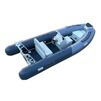 Bateau gonflable à Double coque en aluminium, Hypalon/PVC Durable, 14ft côtelé 430, nouveau Design 2019