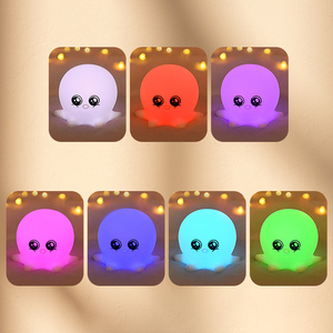 बेडसाइड रिचार्जेबल रंग सिलिकॉन के साथ छोटे छोटे छोटे छोटे लैंप मिनी यूएसबी बदलते पोर्टेबल बच्चों के कमरे की रात - Product Image 5