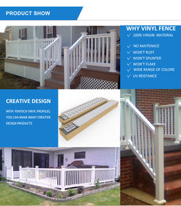 Barandillas para <span class=keywords><strong>Porche</strong></span> y Jardín Fentech DIY - Barandillas de PVC para Escaleras y Terrazas, Diseño Moderno de Estilo Europeo - Product Image 5