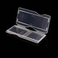 Laboratory Reusable Plastic Storage Microscope Slides Transparent 2 Position Slide Mailer