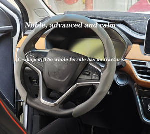 벌집 모공 가죽 스티어링 커버 가죽 자동차 휠 액세서리 자동차 핸들을 보호 - Product Image 5