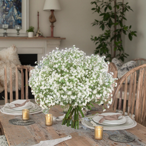 Décoration de fête de mariage, fleurs artificielles en plastique, gypsophile, fleurs de bébé, pour la décoration - Product Image 5