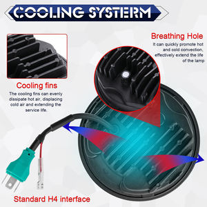 Personalizado punto coche accesorios de luz Hola Lo haz 50w 30w Angel Eye Halo anillo Daymaker 5,75 pulgadas Led FARO para motocicletas - Product Image 3