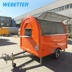 Webouter مقطورة طعام سوداء في الهواء الطلق بار المشروبات حاوية متنقلة للبيع قهوة عصير فقاعة الشاي بار متنقل متجر - Product Image 2