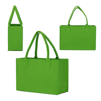 Bolso de Fieltro Grueso Resistente al Desgaste con Asa Reforzada Antidesgarro para Llevar Aperitivos, Libros, Artículos Personales, Compras