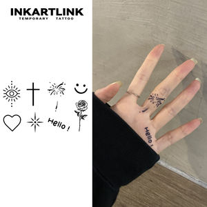 Tatuajes de Símbolos Mixtos al por Mayor, <span class=keywords><strong>Tatuaje</strong></span> de Larga Duración de 15 Días, Resistente al Agua, Arte Corporal con Jugo de Fruta Natural para Dedos y Manos, Adhesivo al por Mayor - Product Image 1