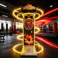 Machine de Mesure de Force de Frappe Dragon Fist Strongman Boxing avec Fonction Anti-Stress pour Divertissement en Centre Commercial et Salle de Jeux, Usage Individuel