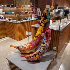 Énorme <span class=keywords><strong>Graffiti</strong></span> art fruit statue poire pomme banane sculptures galerie d'art jardin parc plaza décoration extérieure - Product Image 6