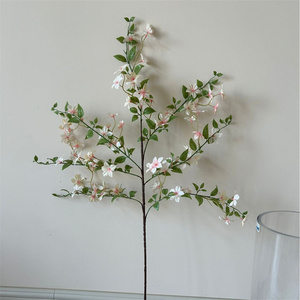 C-162 Rosas Artificiales Pequeñas <span class=keywords><strong>de</strong></span> 7 Cabezas, Estilo Americano, Flores <span class=keywords><strong>de</strong></span> Seda, Jazmín, 65 cm, Decoración <span class=keywords><strong>de</strong></span> Lujo para Interiores del Hogar - Product Image 3