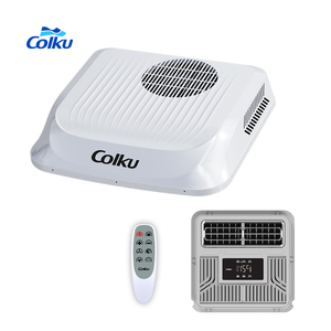 เครื่องปรับอากาศแบบโรตารี่คอมเพรสเซอร์ 24V สำหรับรถบรรทุก รถตู้ รถบ้าน พร้อมฟังก์ชั่นส่ายอัตโนมัติ - Product Image 1