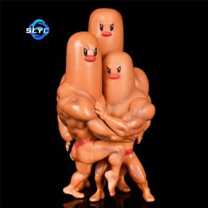 Pokemoned TikTok Internet Celebrity Muscle Man Diglett Brothers Q Versión Ornamento Figura - Product Image 1