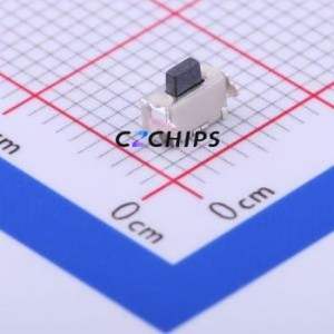 TS-1010A-B Tactile Switch SMD Switch Single Pole Single Throw Rectangle Button 1.6N Horizontal Mount - Product Image 1
