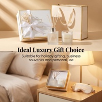 Coffret Cadeau Luxe 2 Pièces : Diffuseur à Bâtonnets 200ml et Bougie Parfumée 200g – Boîte Élégante pour Avertisseurs de Parfum – Vente en Gros pour Acheteurs de Cadeaux Haut de Gamme