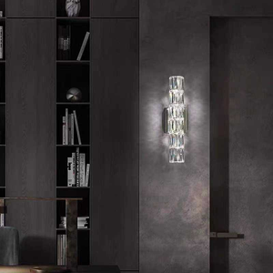 Applique murale en cristal LED moderne de luxe pour la décoration intérieure, couloir, chambre à coucher, salon, lampe de chevet, installation encastrée facile - Product Image 5