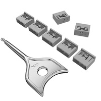 Bloqueador de Puerto USB WECONFIG, con Llave, Cubierta Protectora contra el Polvo, 1 Juego Contiene 100 Bloqueadores con 2 Llaves