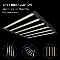 720 watts hydroponique Commercial 5X5 pieds Samsung barre lumineuse rouge lointain Dimmable 720 W Led plantes élèvent des lumières spectre complet Led