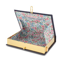 Livre pochette boîte à broderie sac à main imprimé doublure personnalisé fourre-tout en cuir femmes sac à main sac à bandoulière pochette de luxe brodé