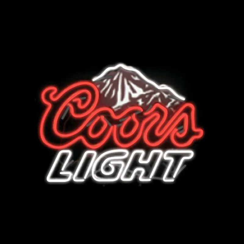 Logo signe de bière au néon, vente vintage, led