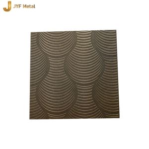 Plaque en acier inoxydable 304 gravée à motifs texturés LL226, 4x8 pieds, épaisseur personnalisée, services de découpe et de pliage décoratifs disponibles - Product Image 3