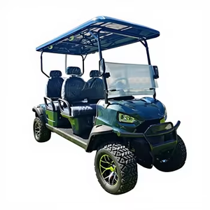 Voiturette de golf électrique 6 places, résistante aux intempéries, moteur puissant, pour camping, parc, extérieur - Product Image 1