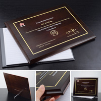 Medaillen Custom Company Autor isierungs lizenz Crystal Wooden Business Trophy Award Plakette