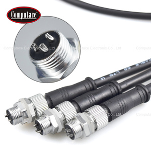 Conector Hembra Impermeable de Cobre Estañado de 3 Núcleos 7A con Aislamiento de Goma, Cable de 1 Metro + Conector de Panel IP68 - Product Image 3