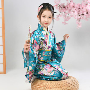 Costume <span class=keywords><strong>japonais</strong></span> <span class=keywords><strong>Geisha</strong></span> pour fille, motif floral de luxe, <span class=keywords><strong>Kimono</strong></span> Yukata, Robe de fête d'halloween, Robe fantaisie - Product Image 6