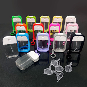 Botella de Spray Recargable de 50 ml, Desinfectante de Manos en Forma de Tarjeta de Crédito, Botella de Alcohol en Spray con Funda de Silicona - Product Image 1