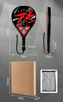 Raquette de tennis en ABS+PC, fibre de verre, noyau intérieur en EVA, 27 trous, absorption des chocs, portable, haute résistance, un sac, OEM/ODM bienvenus