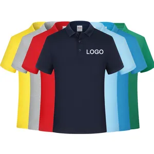 OEM design custom Solid Color Blanks Cotton Custom Printed Plain Quick Dry Short Sleeve Simple Polo Shirt For Men