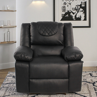 Fauteuil inclinable en cuir moderne avec fonction de chauffage et élévateur électrique pour les personnes âgées