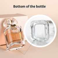 Flacon de parfum en verre givré avec logo personnalisé, 30 ml, 50 ml, 100 ml, flacons vaporisateurs de luxe pour huile essentielle, flacon compte-gouttes avec boîte