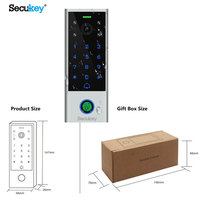 Nouvel interphone vidéo intelligent WiFi avec vision nocturne et contrôle d'accès par empreinte digitale, contrôleur d'accès Tuya Fingerkey à un relais pour 1000 utilisateurs