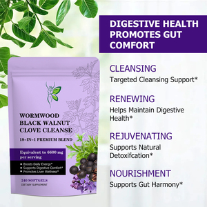 Integratore Alimentare in Softgel di Noce Nera e Chiodi di Garofano, Best Seller, con Miscela Proprietaria per Favorire una Sana Digestione - Product Image 3