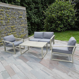 Muebles de exterior, juegos de jardín, estilo ocio, patio, sofá para salón y restaurante con construcción de aluminio - Product Image 2