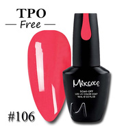 Mixcoco Offre spéciale Gel peinture 299 couleurs unies Soak Off UV Gel vernis à ongles 15ml Nail Gel manucure Set pour salon de manucure