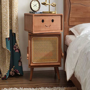 Moderno gabinete de Arte de madera maciza <span class=keywords><strong>Internet</strong></span> famoso rectángulo Robot mesita de noche sofá almacenamiento lateral para sala de estar - Product Image 6