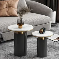 Table basse ronde nordique en roche pour salon, table d'appoint minimaliste pour canapé, table de balcon – Fabricant, vente en gros, personnalisable OEM ODM
