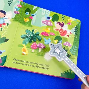 Bacchetta libri di magia delle fate un incantevole libro di bordo interattivo con una bacchetta magica - Product Image 3