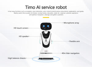 Robot de réception intelligent <span class=keywords><strong>Alpha</strong></span> AI Timo, robot serveur pour hôtels, magasins de détail, salles d'exposition, écoles - Product Image 3