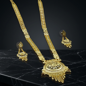 Wholesale Traditional Floral Design 14K 18K 24K Micro Gold Plated <b>Necklaces</b> <b>Long</b> Neck Micro Gold Chain Popcorn Chain Jewelry - Product Image 2