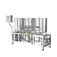 Brasserie à trois cuves à chauffage électrique de 100l, 200l, 300l, 500l, cuve de brassage, bouilloire à bière, réservoir à tourbillon, pot de brassage de bière