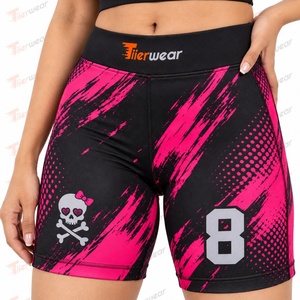 Shorts Deportivos Sublimados Personalizados para Mujer, Shorts Atléticos Transpirables con Estampado Completo para Gimnasio, Correr, Entrenamiento Físico - Product Image 3