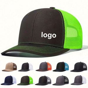 Gorra Trucker Richardson 112 Personalizada de 6 Paneles con Parche de Cuero Personalizado, Unisex, para las Cuatro Estaciones - Product Image 1