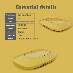 <span class=keywords><strong>MINI</strong></span> boîte <span class=keywords><strong>de</strong></span> <span class=keywords><strong>toit</strong></span> <span class=keywords><strong>de</strong></span> voiture SUV, <span class=keywords><strong>toit</strong></span> <span class=keywords><strong>de</strong></span> voiture, <span class=keywords><strong>toit</strong></span> <span class=keywords><strong>de</strong></span> voiture, bagages, porte-bagages, 200l, OEM personnalisé, couleur, poids, matériau - Product Image 2