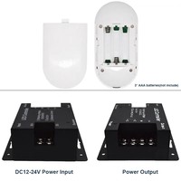Contrôleur tactile RF pour bande LED à gradation CCT RGB RGBW monocolore DC12-24V 6A, variateur de lumière pour ruban LED