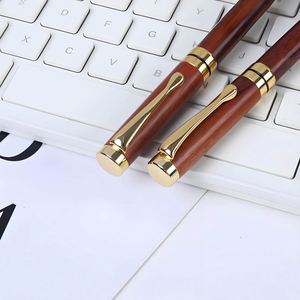 Eco-Friendly Luxury Rollerball <b>Pen</b> Customizable Wooden and Metal Ballpoint Signature <b>Pen</b> for Business Elegant Logo-Embellished - Product Image 2