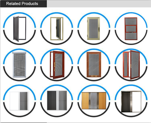 ZS Custom Modern Design Bi-folding Retractable Transparent Fly <strong>Mesh</strong> Mosquito Net Insect-proof Touch <strong>Door</strong> Window <strong>Screens</strong> - Product Image 6